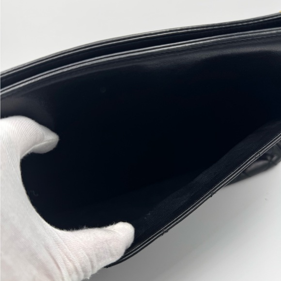 Chanel Lambskin Leather Shopping Chain Shoulder Bag Black 1 Series - Picture 7 of 16